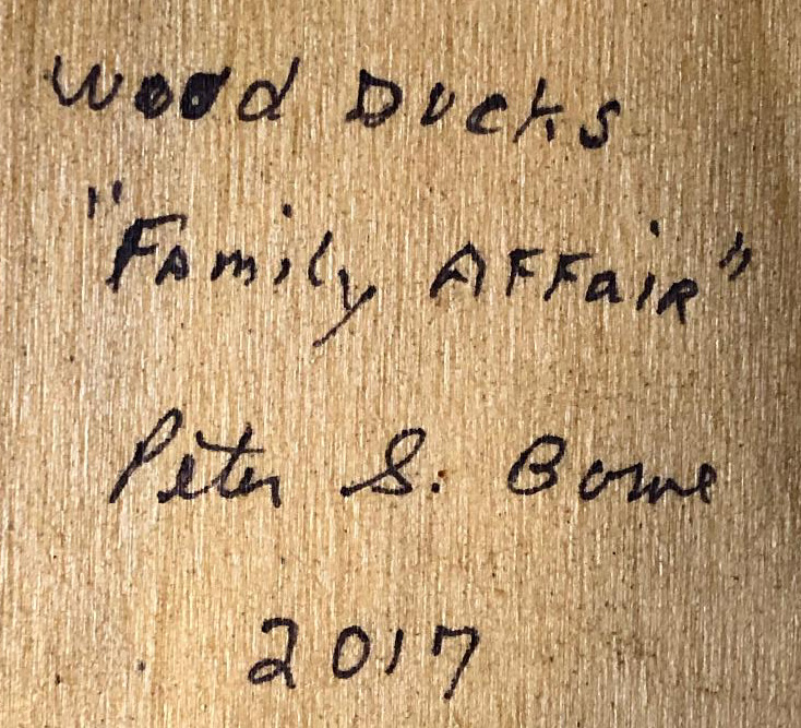 Peter S. Bowe Family Affair Wood Sculpture